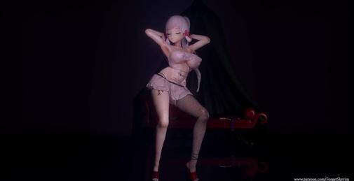 0132 - 【R-18 MMD】Genshin Impact Ayaka 神里绫华 I'm ill